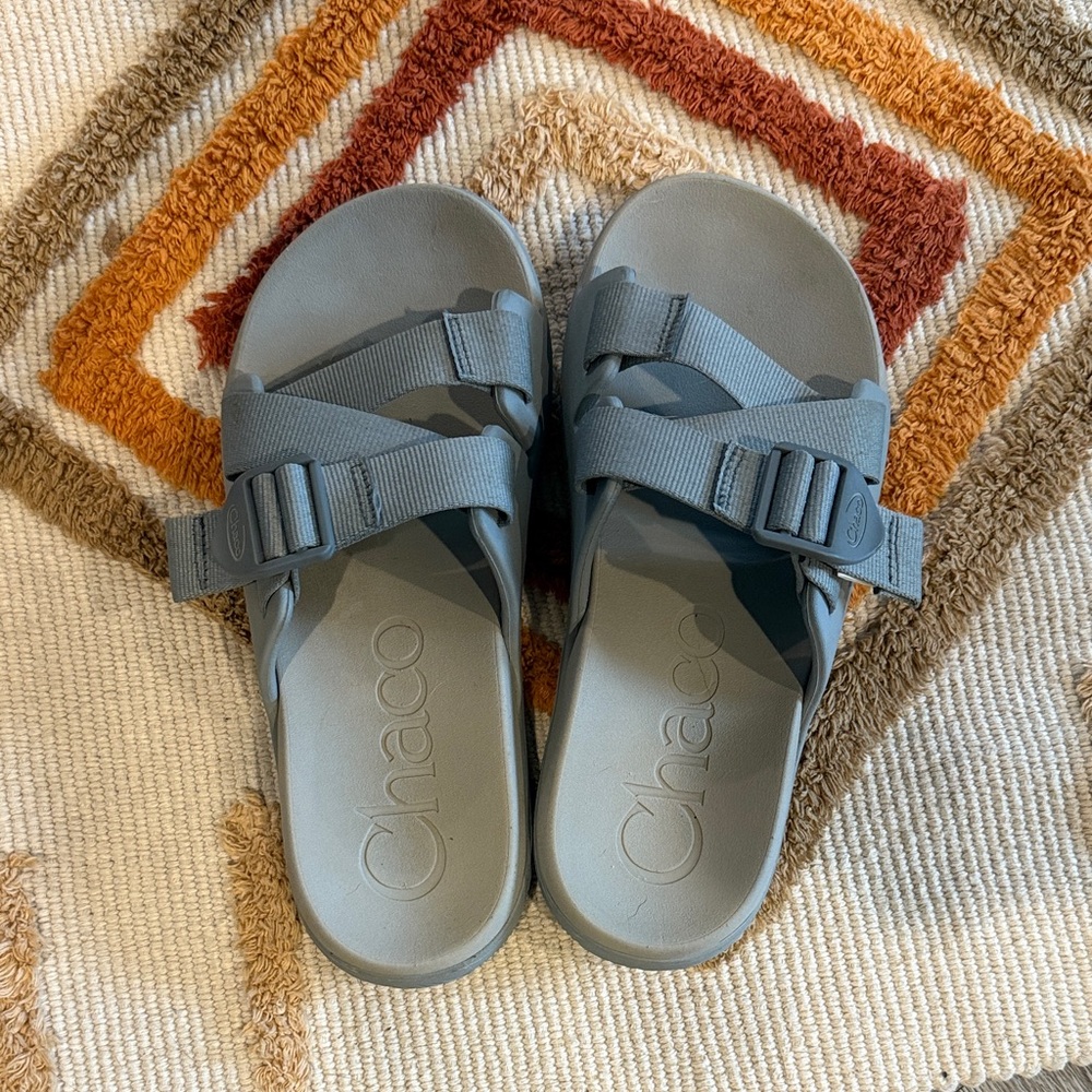 Chaco Slate Gray Slide Sandals